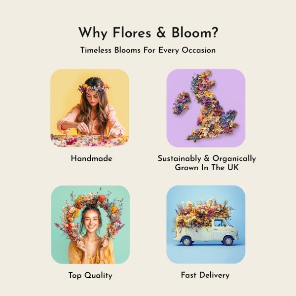 Why Flores and Bloom Boho Dried Flower Buttonhole