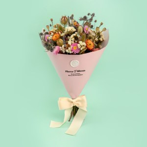 Blush Dried flower Bouquet. Thank you flowers, gratitude dried flowers. Pastel dried luxury floral bouquet with preserved blooms, grasses and seed pods