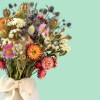 Blush Dried Flower Bouquet blush pastel dried flower bouquet with pink, white, blue and orange preserved blooms, ideal for gifting birthdays, anniversaries and special occasions.