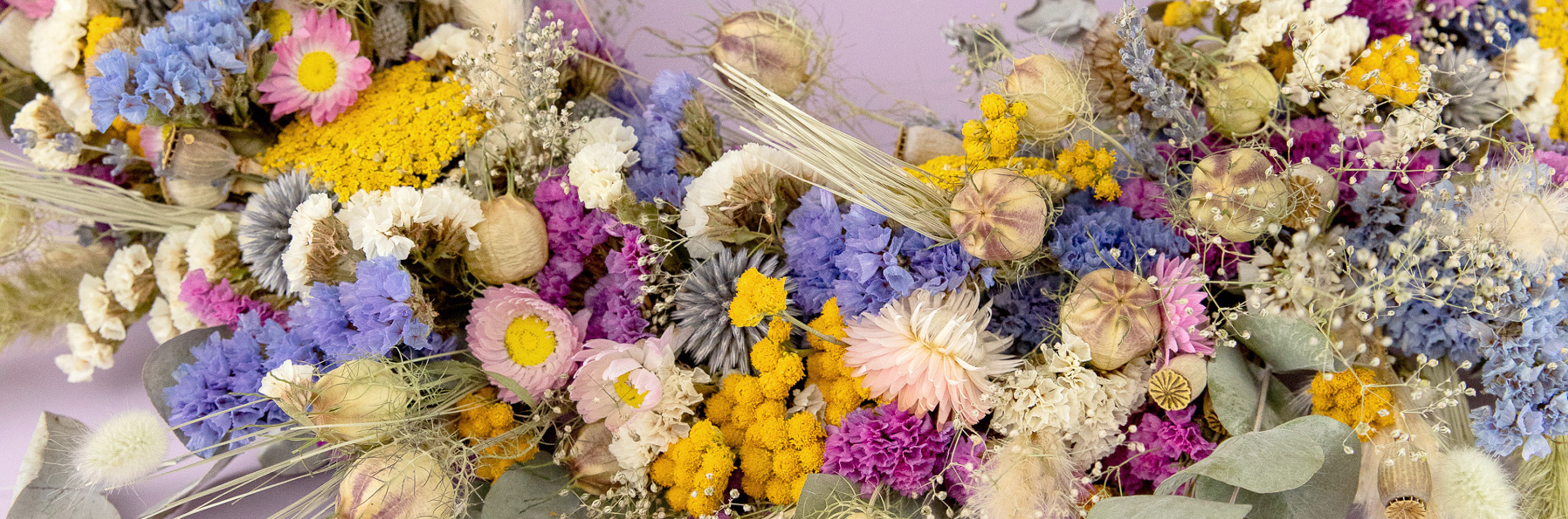 Spring dried flowers. Stunning pastel dried flower wreath. Beautiful home decor perfect for walls and door decoration. Looking for the perfect spring gift? This colourful door wreath is perfect.